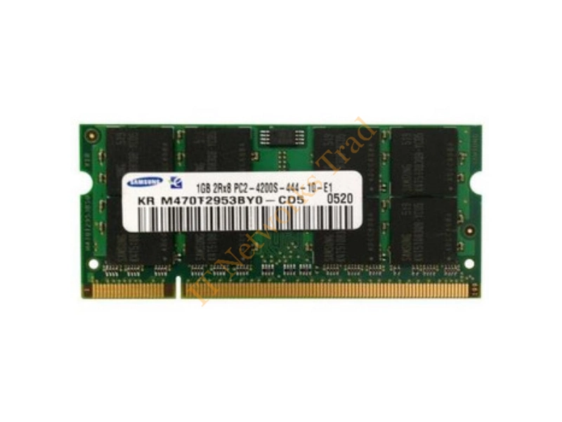 M470T2953BY0-CD5Q0 Samsung 1GB DDR2-533MHz PC2-4200 non-ECC Unbuffered CL4 200-Pin SoDimm Dual Rank Memory Module Laptop Memory