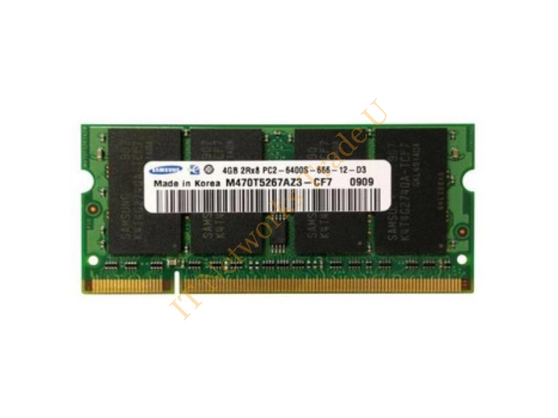 M470T5267AZ3-LE7 Samsung 4GB DDR2-800MHz PC2-6400 non-ECC Unbuffered CL6 204-Pin SoDimm Dual Rank Memory Module Laptop Memory