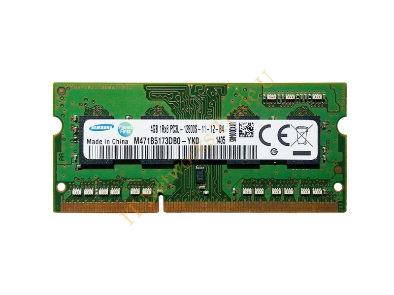 M471B5173DB0-YKO Samsung 4GB DDR3-1600MHz PC3-12800 non-ECC Unbuffered CL11 204-Pin SoDimm 1.35V Low Voltage Single Rank Memory Module Laptop Memory
