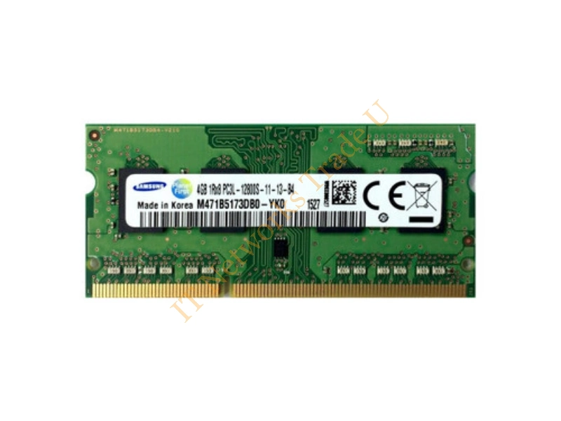 M471B5173QHY-YK0 Samsung 4GB DDR3-1600MHz PC3-12800 non-ECC Unbuffered CL11 204-Pin SoDimm 1.35V Low Voltage Single Rank Memory Module Laptop Memory