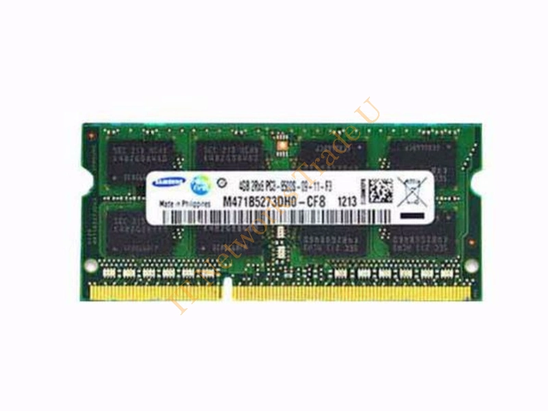 M471B5273DH0-YF8 Samsung 4GB DDR3-1066MHz PC3-8500 non-ECC Unbuffered CL7 204-Pin SoDimm 1.35V Low Voltage Memory Module Laptop Memory