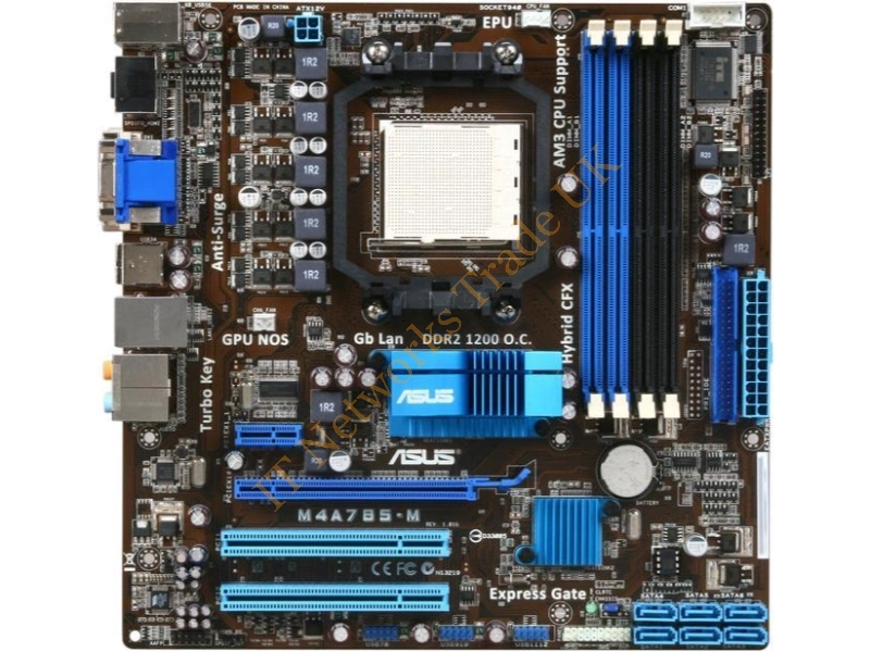 M4A785-M-BO-R ASUS Motherboard AMD 785G Socket AM3/AM2+/AM2 DDR2