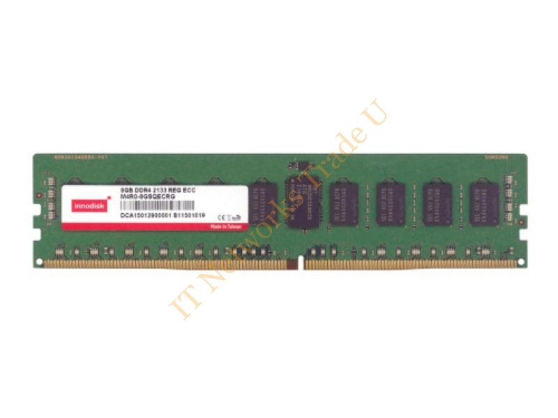 M4R0-4GSSACRG Innodisk 4GB DDR4-2133MHz PC4-17000 ECC Registered CL15 288-Pin DIMM 1.2V Single Rank Memory Module Server Memory