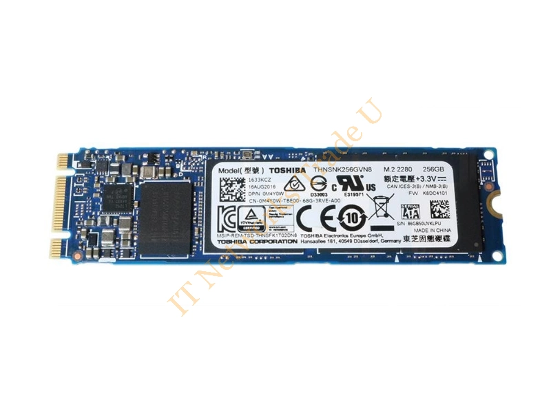 M4Y0W Dell 256GB Triple-Level Cell (TLC) SATA 6Gb/s M.2 2280 Solid State Drive SSD Storage