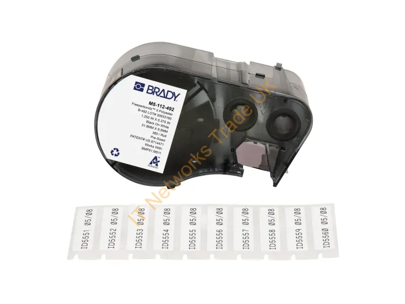 M5-112-492 - Brady People Id M5-112-492 Printer Label White Self-Adhesive Printer Label