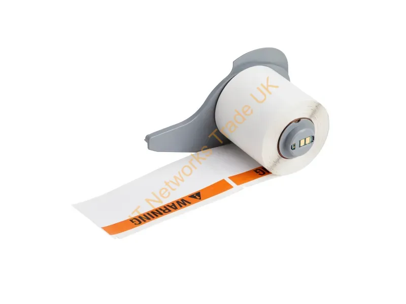 M7-38-595-WARNING - Brady People Id M7-38-595-Warning Printer Label Black, Orange, White Self-Adhesive Printer Label