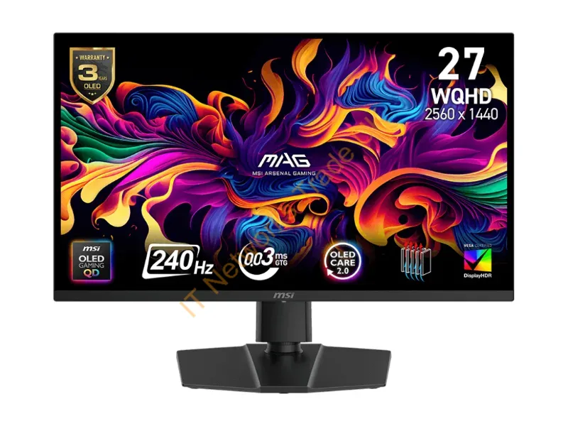 MAG273QPQDOLEDX24 - Msi Mag 273Qp Qd-Oled X24 Computer Monitor 27" 2560 X 1440 Pixels Wide Quad Hd Black