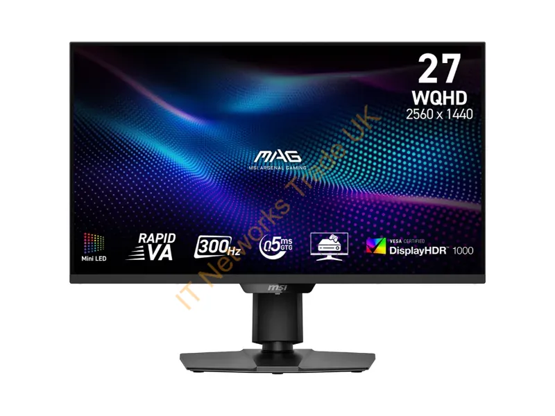 MAG274QPFX30MV - Msi Mag 274Qpf X30Mv Computer Monitor 27" 2560 X 1440 Pixels Wide Quad Hd Lcd Black