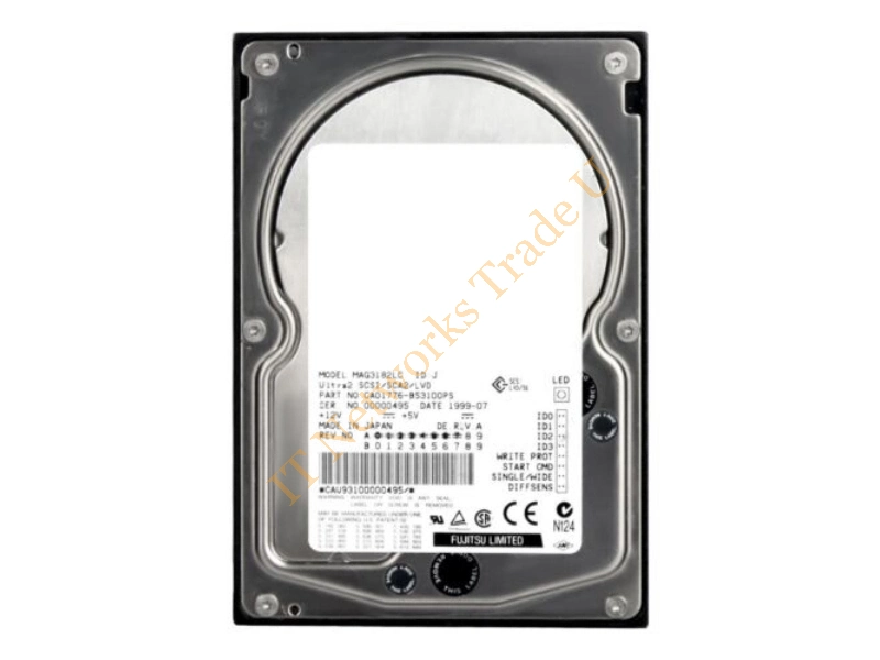 MAG3182LC-3 Fujitsu 18GB 10000RPM Ultra2 Wide SCSI 3.5-inch Server Hard Drive Internal HDD
