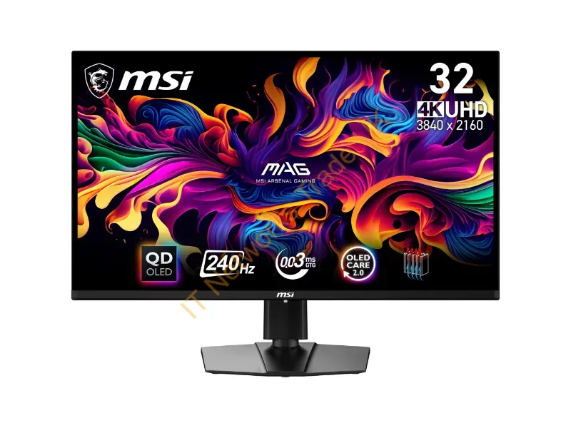 MAG321UPXQDOLED - Msi Mag 321Upx Qd-Oled Computer Monitor 31.5" 3840 X 2160 Pixels 4K Ultra Hd Black