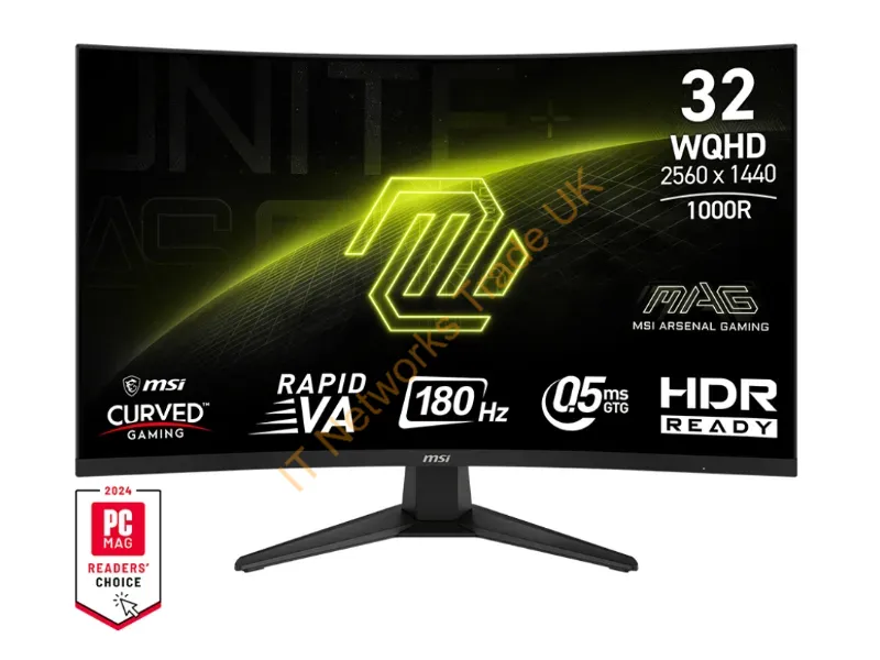 MAG325CQF - Msi Mag 325Cqf Computer Monitor 31.5" 2560 X 1440 Pixels Wide Quad Hd Black