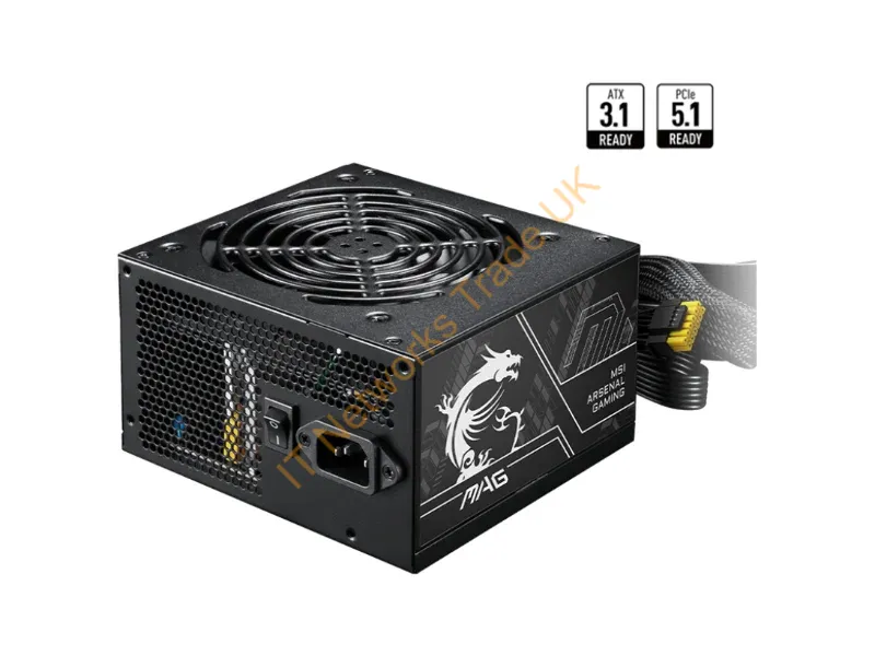 MAGA750BNPCIE5II - MSI MAG A750BN PCIE5 II power supply unit 750 W 24-pin ATX ATX Black