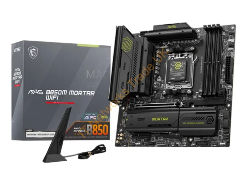 MAGB850MMORTARWIFI - Msi Mag B850M Mortar Wifi Motherboard Amd B850 Socket Am5 Micro Atx
