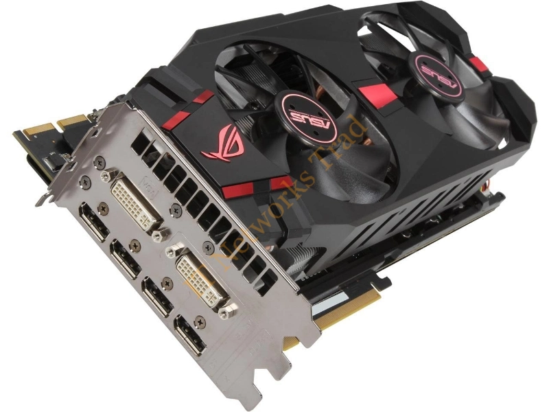 MATRIX-R9280X-P-3GD5 ASUS Radeon R9 280X 3GB 384-Bit GDDR5 PCI Express 3.0 x16 HDCP Ready CrossFireX Support Video Graphics Card