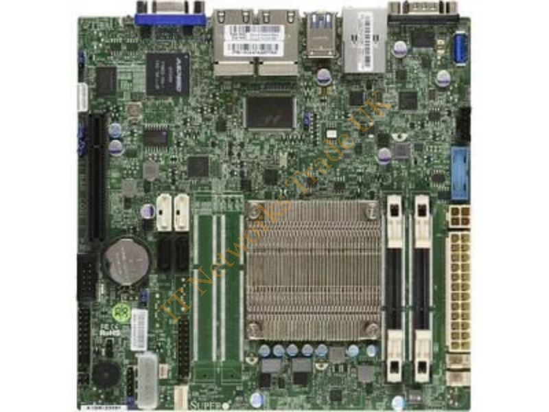 MBD-A1SRI-2358F-O Supermicro Intel Atom C2358 Chipset Mini ITX System Board Socket FCBGA 1283 Server Motherboard