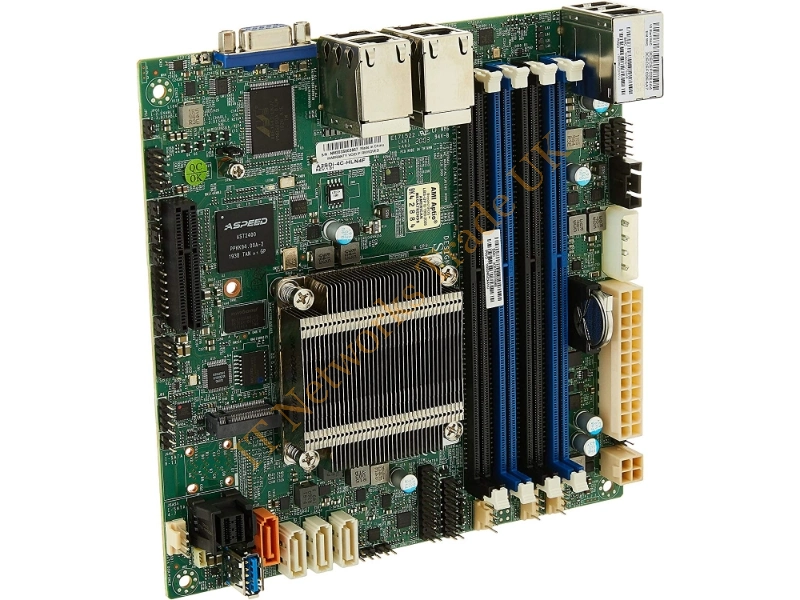 MBD-A2SDI-4C-HLN4F-O Supermicro A2SDI-4C-HLN4F-O Intel Atom C3558/ DDR4/ SATA3&USB3.0/ M.2/ V&4GbE/ Mini-ITX Server Motherboard & CPU Combo