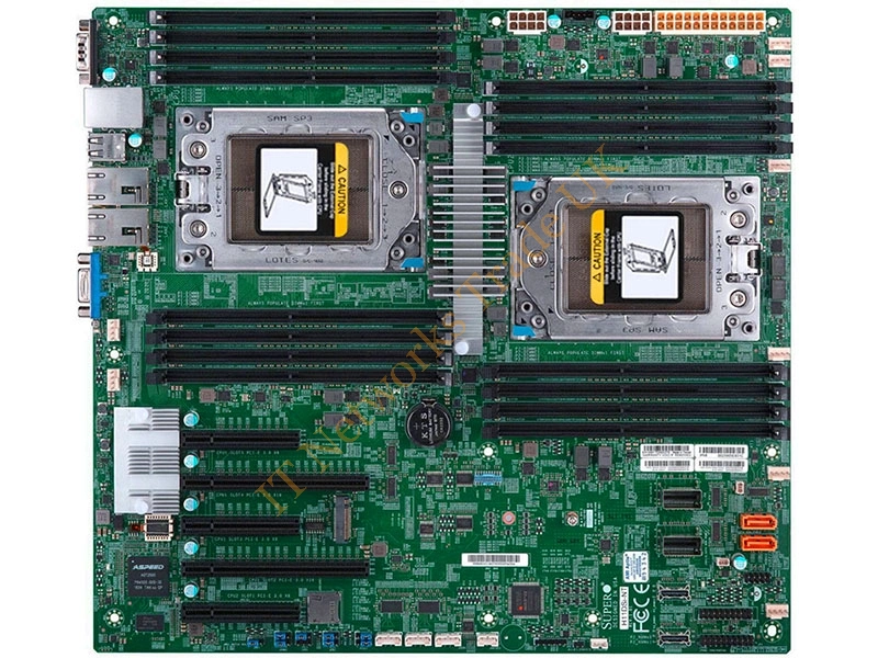 MBD-H11DSI-NT-O Supermicro MBD-H11DSI-NT-O Socket SP3/ System on Chip/ DDR4/ SATA3&USB3.0/ V&2GbE/ EATX Server Motherboard