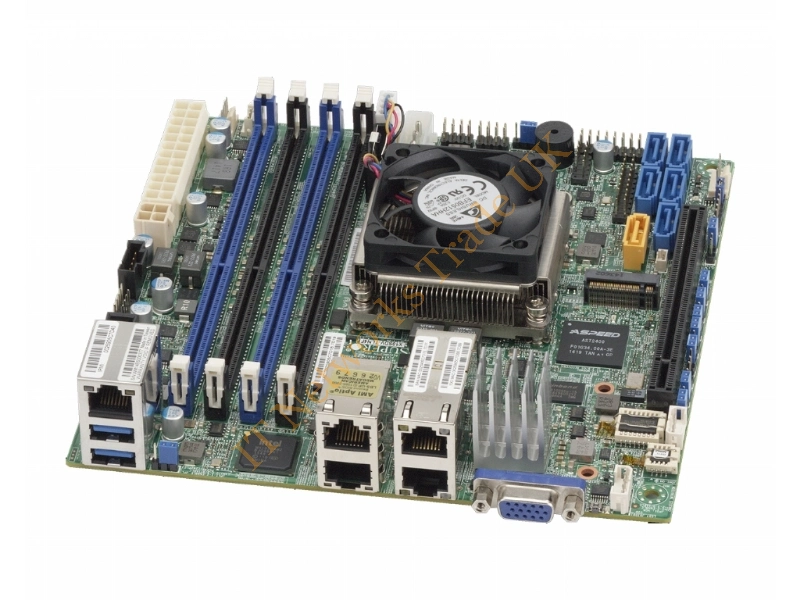 MBD-X10SDV-8C-TLN4F-O Supermicro Intel Xeon D-1541 2.10GHz CPU DDR4 4-Slot RAM BGA-1667 Socket Mini-ITX Motherboard for Server