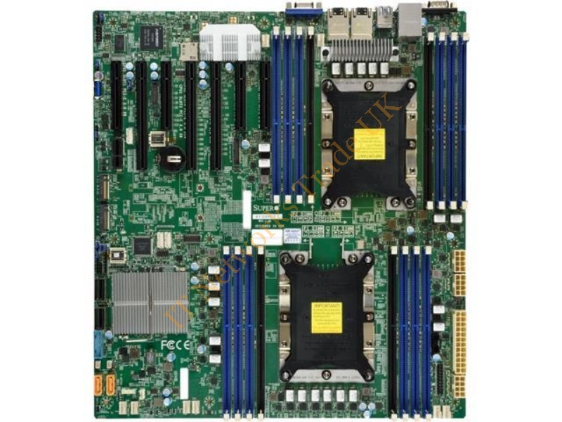 MBD-X11DPH-T-B Supermicro X11DPH-T-B Dual LGA3647/ Intel C622/ DDR4/ SATA3&USB3.0/ V&2GbE/ EATX Server Motherboard