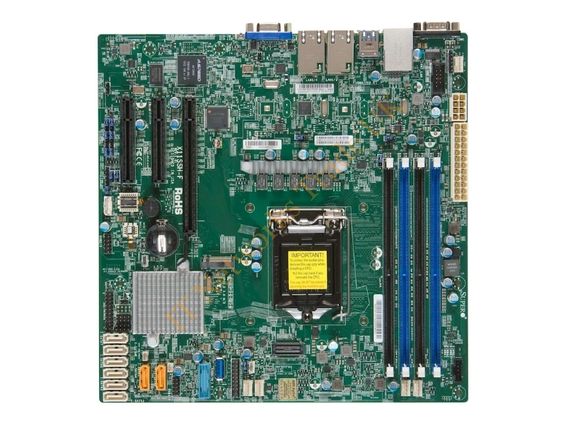 MBD-X11SSH-F-B Supermicro X11SSH-F-B LGA1151/ Intel C236/ DDR4/ SATA3&USB3.0/ V&2GbE/ MicroATX Server Motherboard