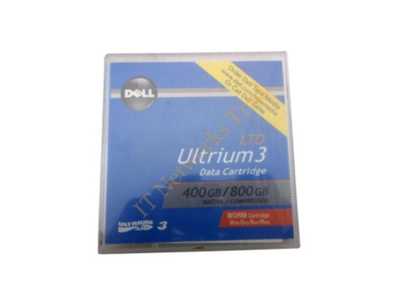 MC221 Dell 400GB/800GB Data Cartridge for LTO Ultrium 3 Tape Drives (5-Pack) Tape Media Storage