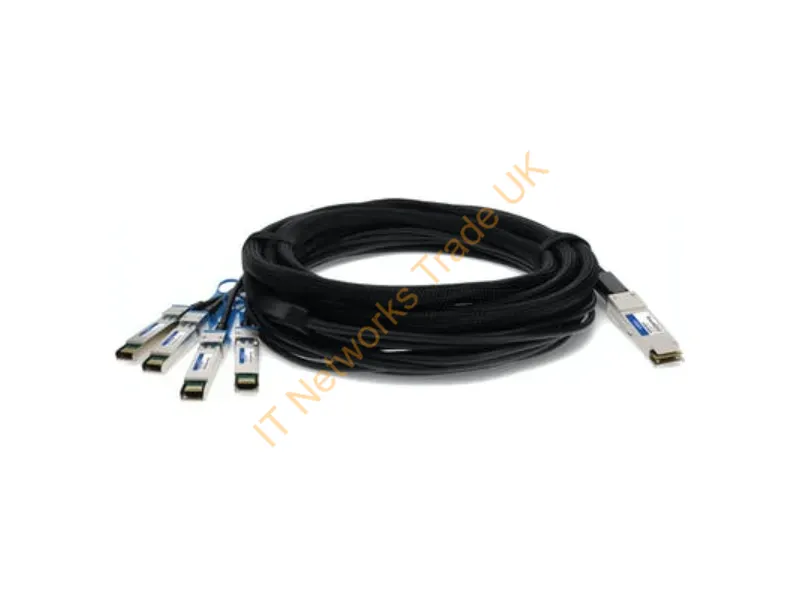 MC2609130-005-AO - Addon Networks Mc2609130-005-Ao Infiniband/Fibre Optic Cable 196.9" (5 M) Qsfp+ 4Xsfp+ Black