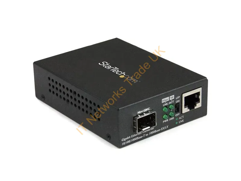 MCM1110SFP - Startech.Com Mcm1110Sfp Network Media Converter 1000 Mbit/S Multi-Mode, Single-Mode Black
