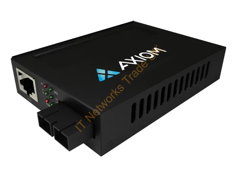MCP32-T2-S3S40-AX - Axiom Mcp32-T2-S3S40-Ax Network Media Converter 1000 Mbit/S 1310 Nm Single-Mode Black