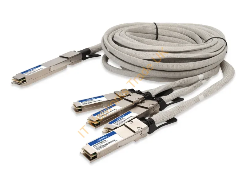 MCP7Y40-N001-AO - Addon Networks Mellanox Comp Dac Infiniband/Fibre Optic Cable 39.4" (1 M) Osfp 4X Qsfp112 Gray