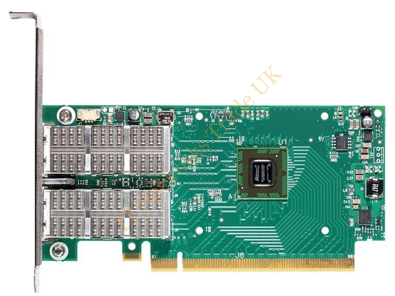 MCX354A-TCBT Mellanox ConnectX-3 VPI (Virtual Protocol Interconnect) Dual-Port QSFP FDR10 IB (40Gb/s) and 10GbE PCI-Express 3.0 Network Adapter