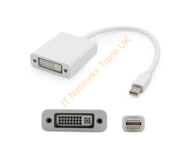 MDISPLAYPORT2DVIW-5PK - Addon Networks Mini-Displayport / Dvi 0.2M 5 Pack 7.87" (0.2 M) Mini Displayport White