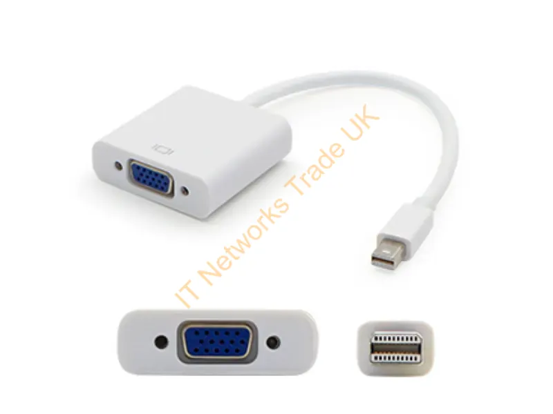 MDISPLAYPORT2VGAW-5PK - Addon Networks Mini-Displayport / Vga 0.2M 5 Pack 7.87" (0.2 M) Mini Displayport Vga (D-Sub) White