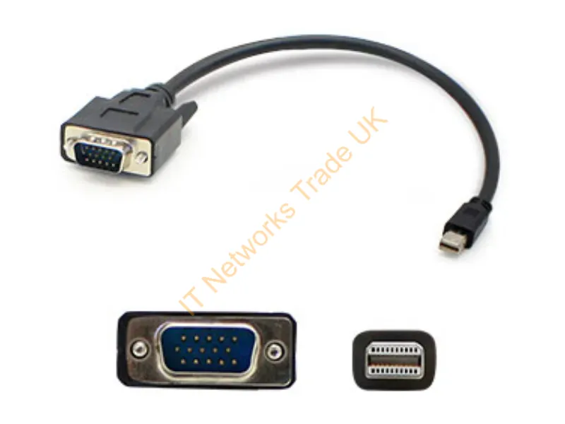 MDISPORT2VGAMM3B-5PK - Addon Networks Mdisport2Vgamm3B-5Pk Video Cable Adapter 35.8" (0.91 M) Mini Displayport Vga (D-Sub) Black