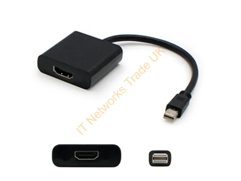 MDP2HDMIAW-5PK - Addon Networks Mdp2Hdmiaw-5Pk Video Cable Adapter 7.87" (0.2 M) Mini Displayport Hdmi Type A (Standard) Black