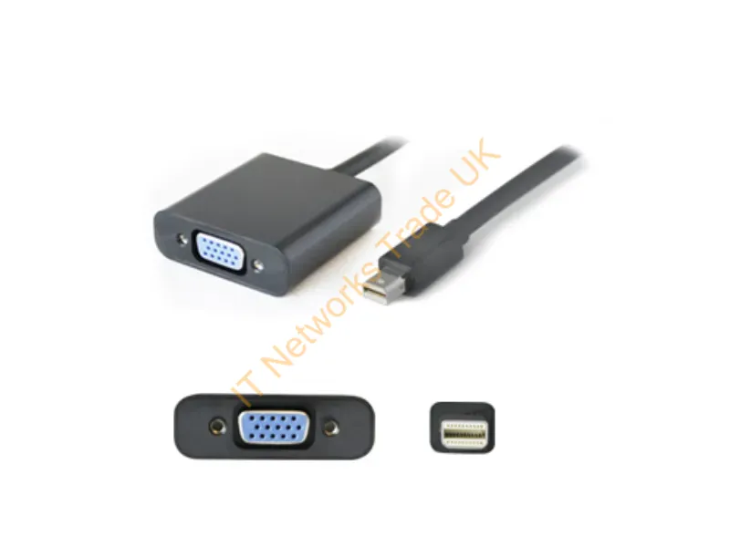 MDP2VGAB-5PK - Addon Networks Mini-Displayport - Vga 7.87" (0.2 M) Vga (D-Sub) Mini Displayport Black