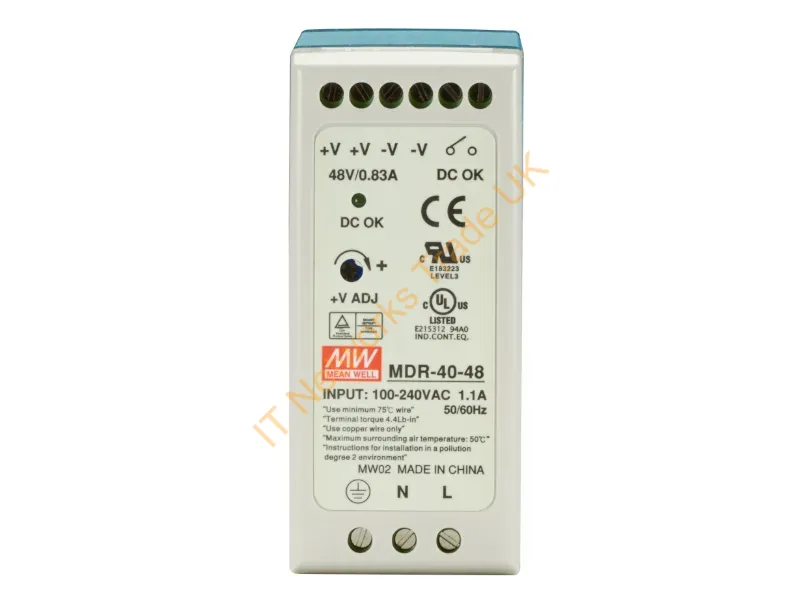 MDR-40-48 - Black Box Din Rail Power Supply 48Vdc40W