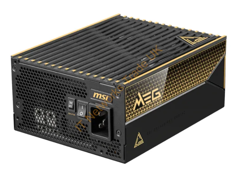 MEGAI1600TPCIE5 - Msi Meg Ai1600T Pcie5 Power Supply Unit 1600 W 24-Pin Atx Atx Black