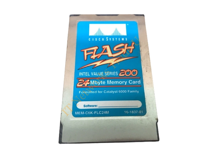 MEM-C6K-FLC24M-APP Cisco 24MB PCMCIA Flash Memory Card for Cat6500 SUP1/SUP1a/SUP2