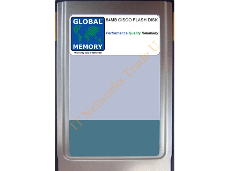 MEMC6KATA164MB Cisco 164MB ATA Type I Flash Memory Card for Catalyst 6500 Series Supervisor Engine 2