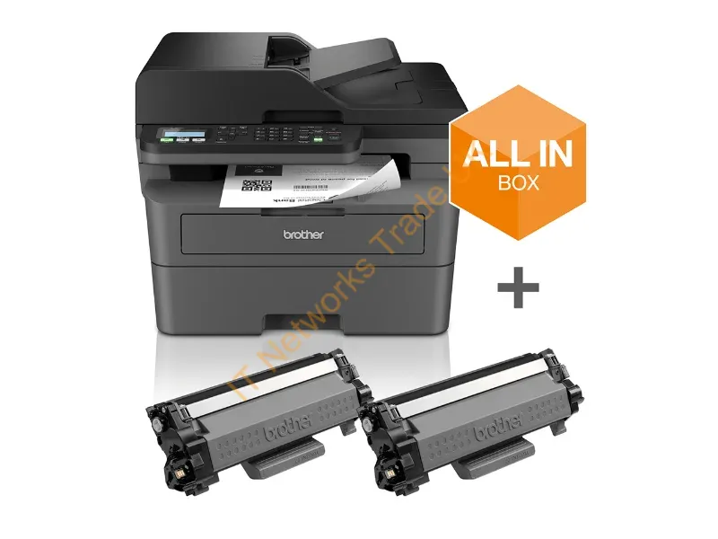 MFCL2827DWXLRE1 - Brother MFC-L2827DWXL multifunction printer Laser A4 1200 x 1200 DPI 32 ppm Wi-Fi