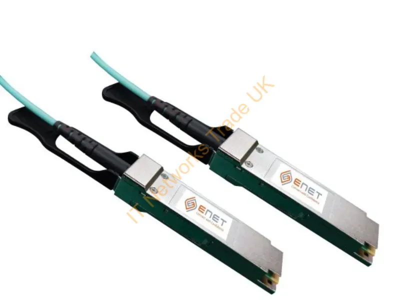 MFS1S00-V100E-ENC - Enet Components Mfs1S00-V100E-Enc Infiniband/Fibre Optic Cable 3937" (100 M) Qsfp56 Black, Silver, Turquoise