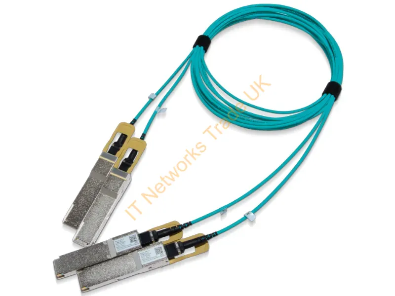 MFS1S90-H100E-ENC - Enet Components Mfs1S90-H100E-Enc Infiniband/Fibre Optic Cable 3937" (100 M) 2X Qsfp56 Aoc Aqua Color