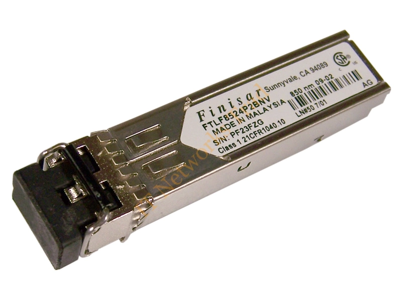 MFTLF8524P2BNV Finisar 4.25Gbps Short Wave Fibre Channel 500m 850nm Duplex LC Connector SFP Transceiver Module