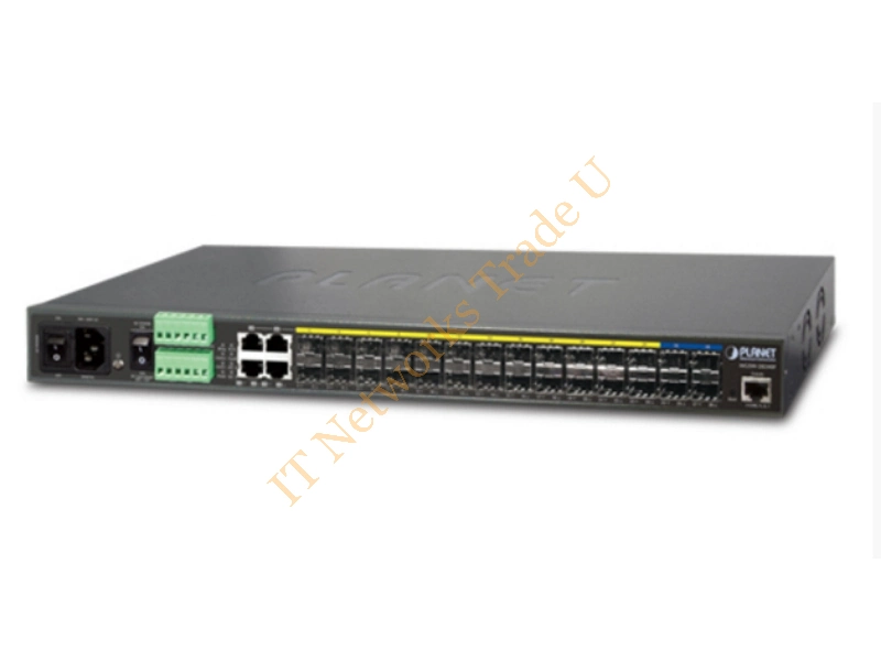 MGSW-28240F - Planet MGSW-28240F Managed network switch L2/L4 Gigabit Ethernet (10/100/1000) Power over Ethernet (PoE) 1U Black network switch