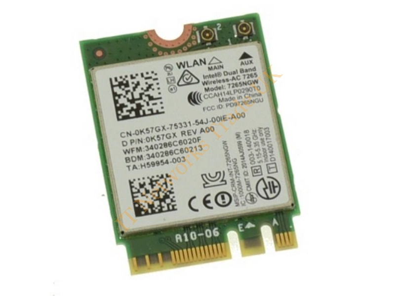 MHK36 Dell Wireless 802.11ac Network Card Wireless LAN Card