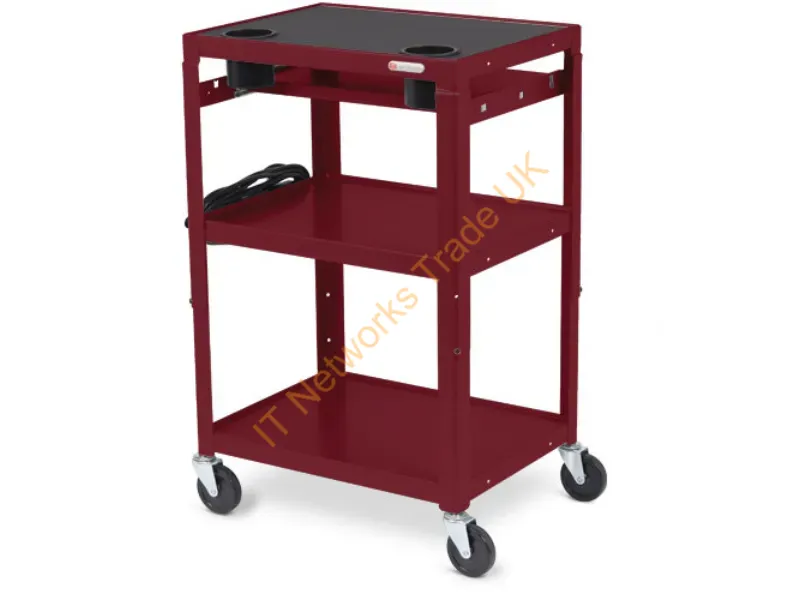 MICA6-MA - Bretford Mic Cart Maroon 34 Lbs (15.4 Kg)