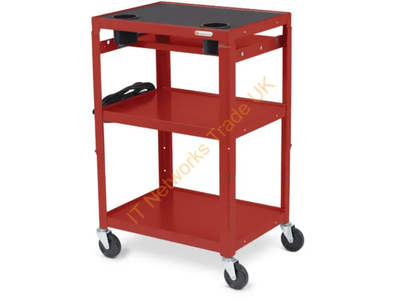 MICA6-RED - Bretford Mic Cart Red 34 Lbs (15.4 Kg)