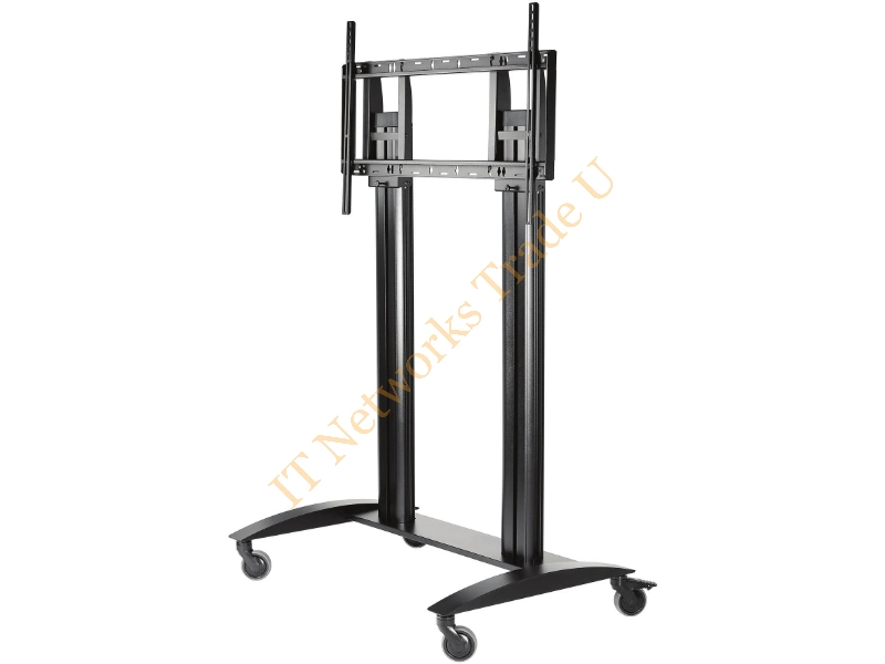 MIS988 - Peerless MIS988 55" Portable flat panel floor stand Black flat panel floorstand Monitor Accessory