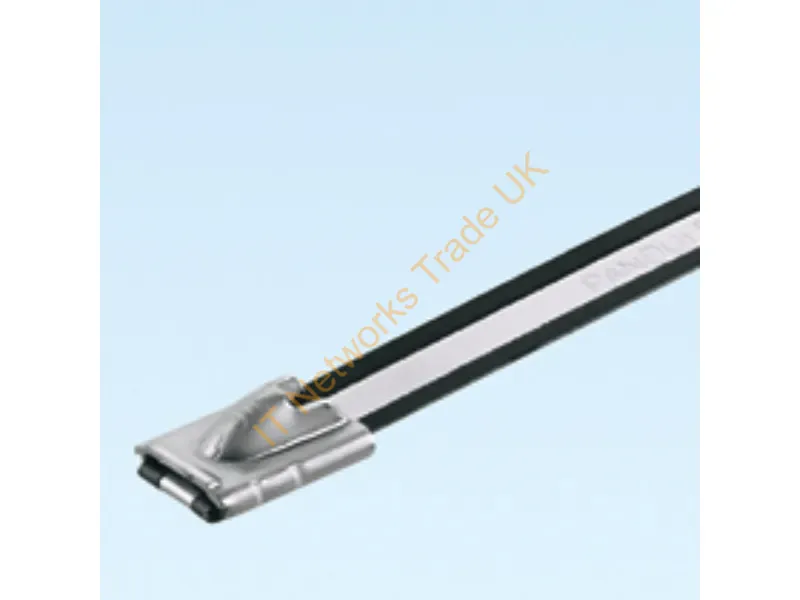 MLTC4H-LP316 - Panduit Nylon Coated Stainless Steel Tie, 14.3" Cable Tie Metal Black
