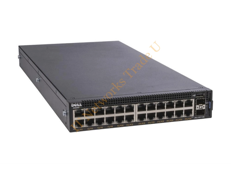 MM39Y Dell EMC Networking X1026 24-Port 24 x 10/100/1000 + 2 x Gigabit SFP Managed Rack-Mountable Network Switch